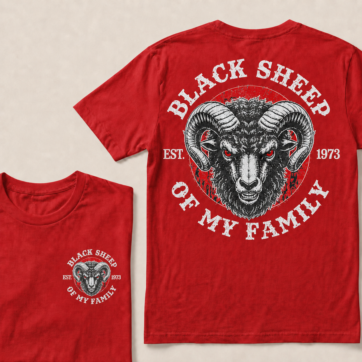 BLACK SHEEP OF MY FAMILY Custom Est.Year T-Shirt