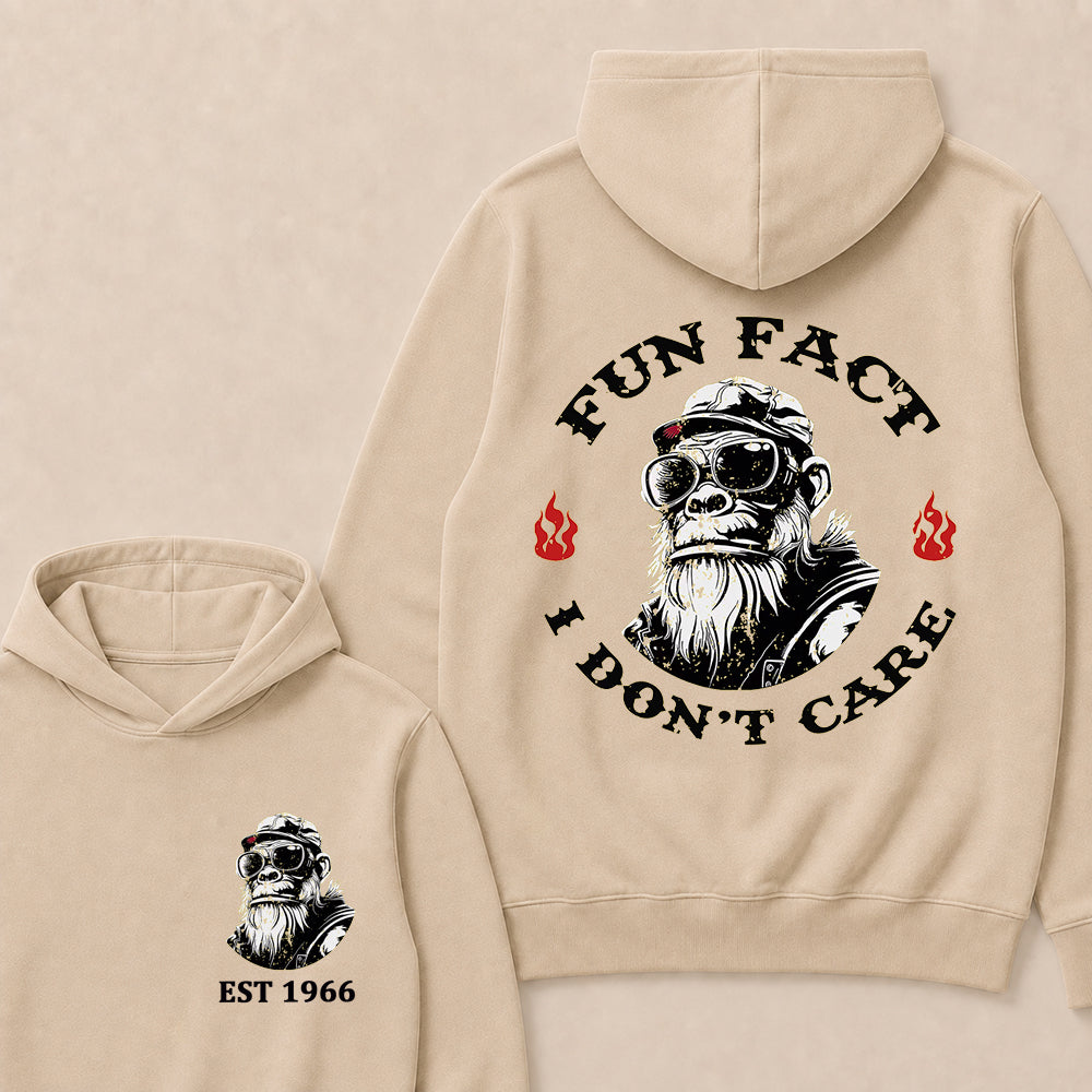 Fun Fact I Don't Care Custom Est.Year Hoodie