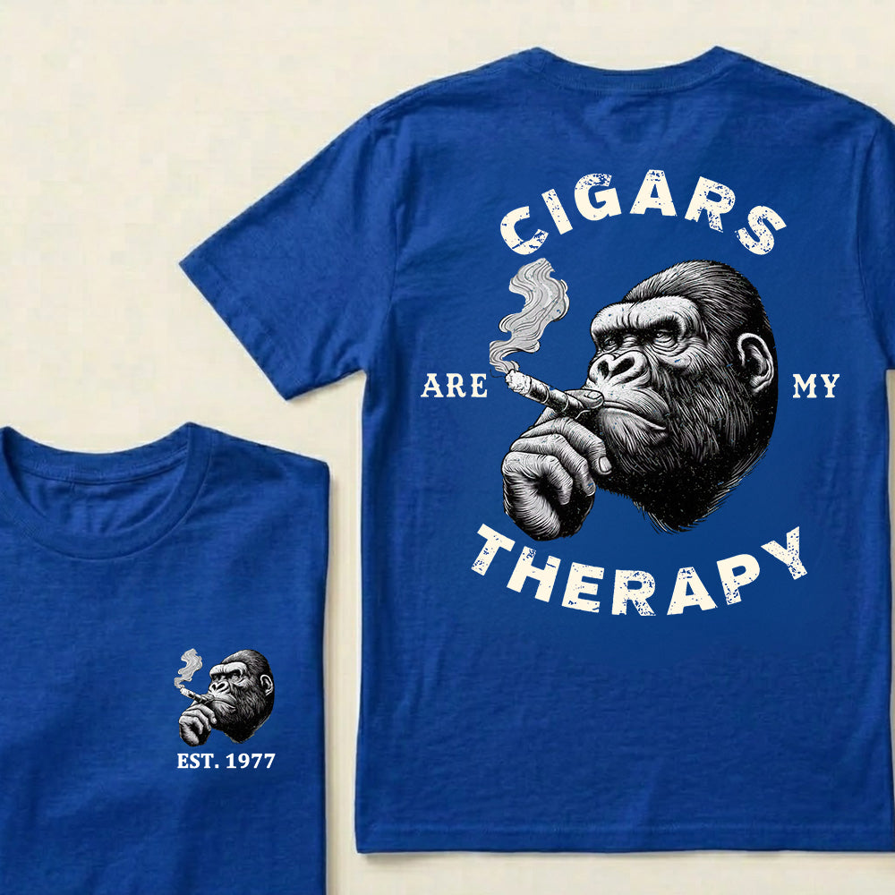 Cigars Therapy Custom Est.Year T-Shirt