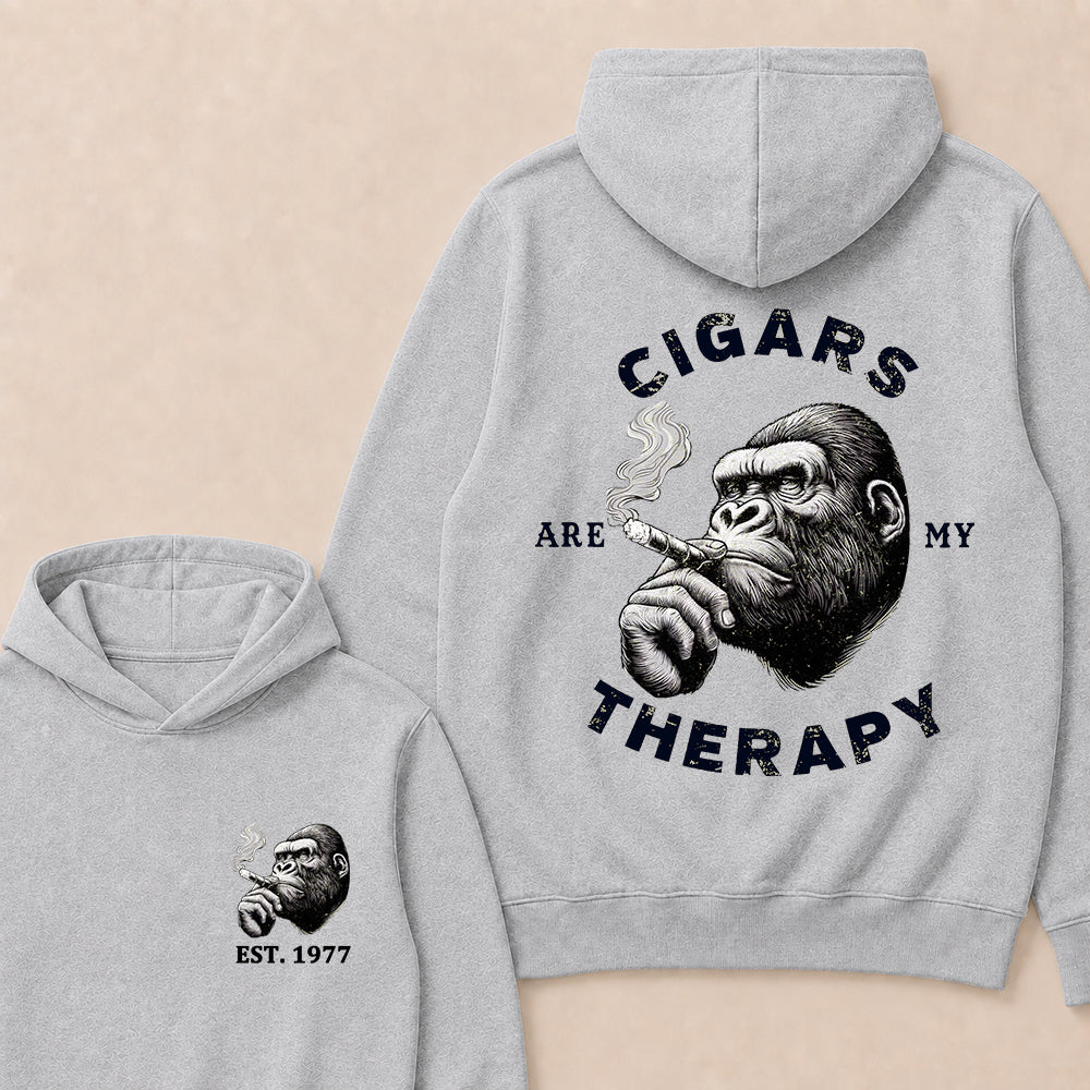 Cigars Therapy Custom Est.Year Hoodie