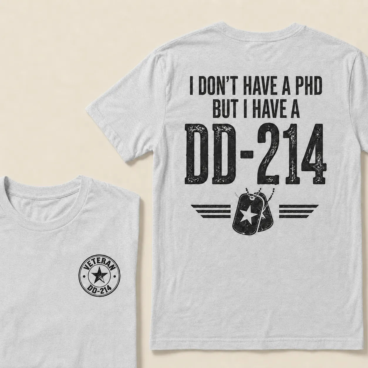 Veteran DD-214 Shirt For Men – Military Pride Graphic Tee For Retired Veterans