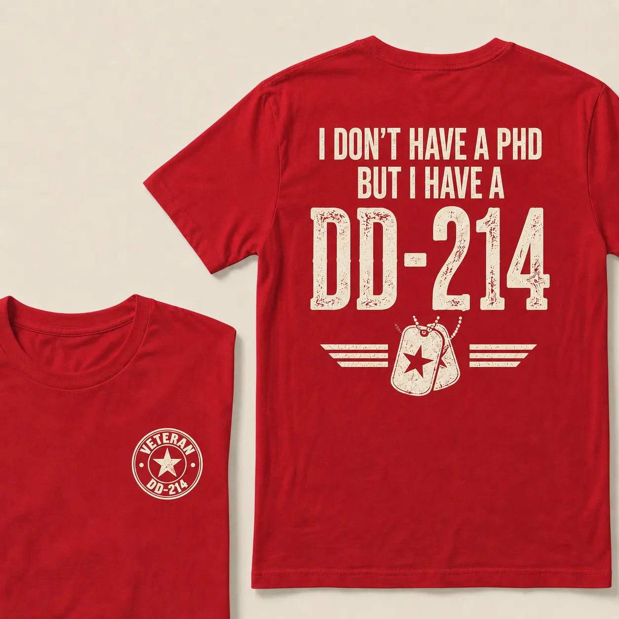 Veteran DD-214 Shirt For Men – Military Pride Graphic Tee For Retired Veterans