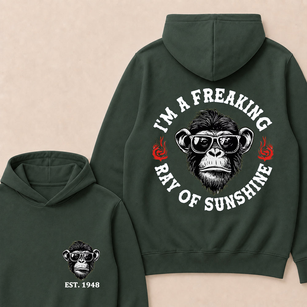 I'm A Freaking Ray Of Sunshine Custom Est.Year Hoodie