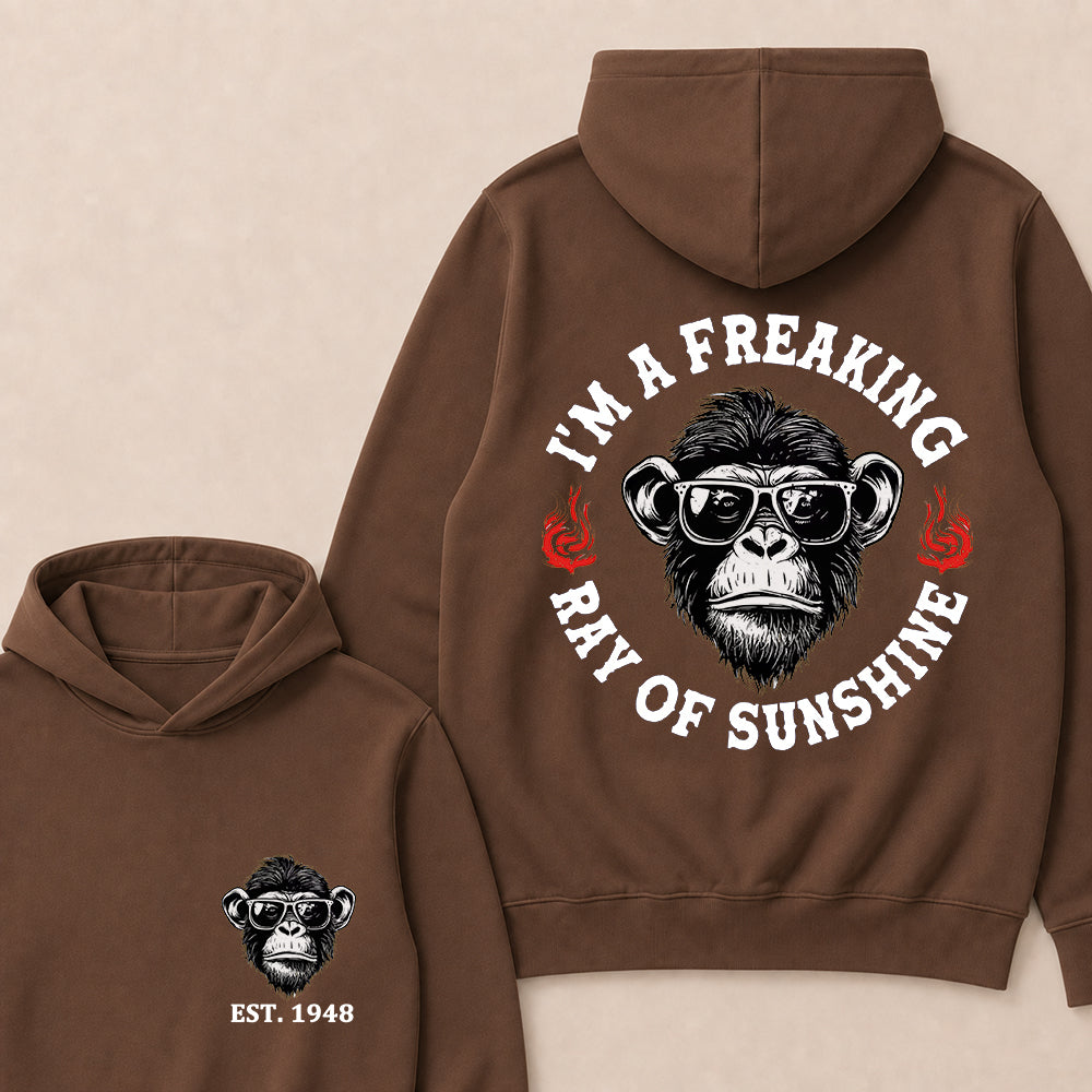 I'm A Freaking Ray Of Sunshine Custom Est.Year Hoodie