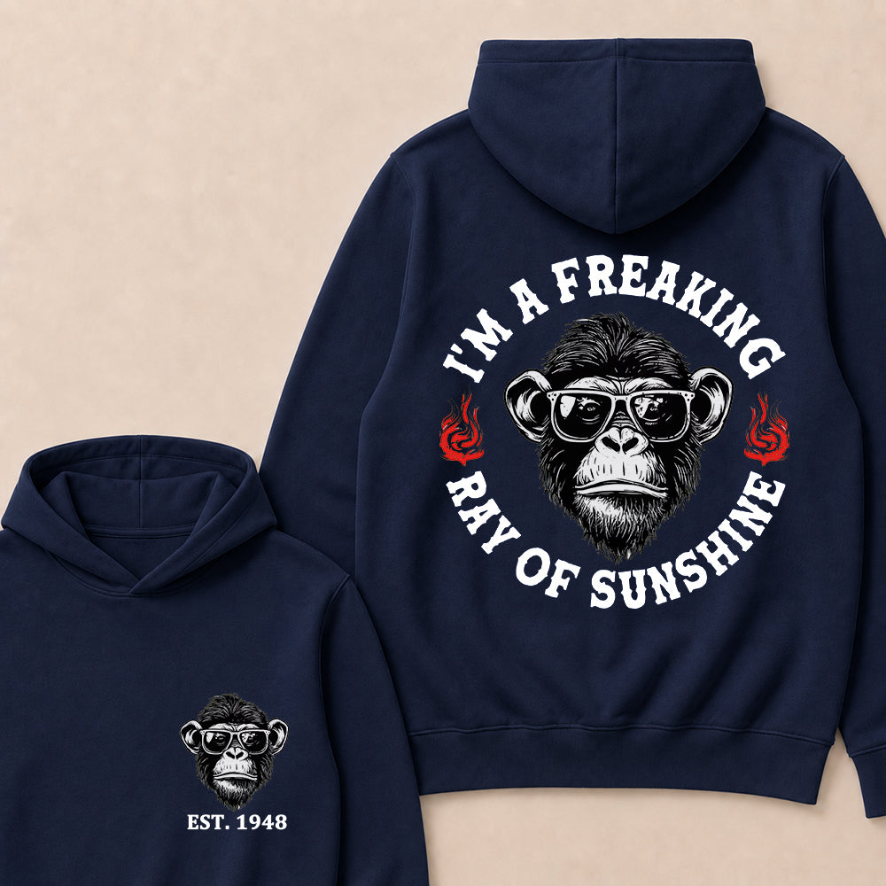 I'm A Freaking Ray Of Sunshine Custom Est.Year Hoodie