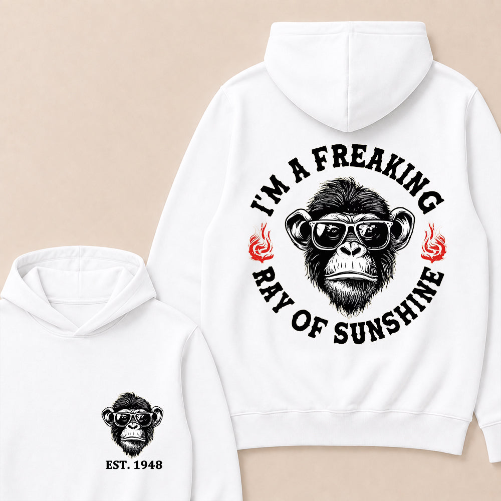 I'm A Freaking Ray Of Sunshine Custom Est.Year Hoodie