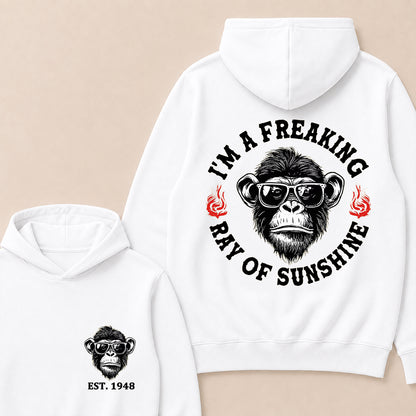 I'm A Freaking Ray Of Sunshine Custom Est.Year Hoodie