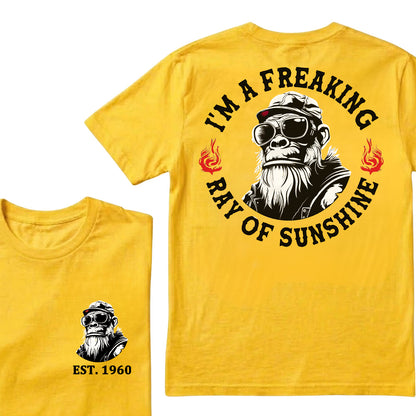I'm A Freaking Ray Of Sunshine Custom Est.Year T-Shirt