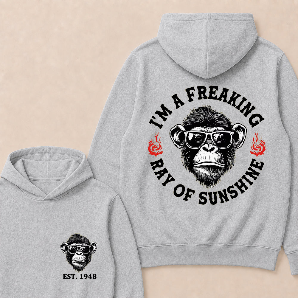 I'm A Freaking Ray Of Sunshine Custom Est.Year Hoodie