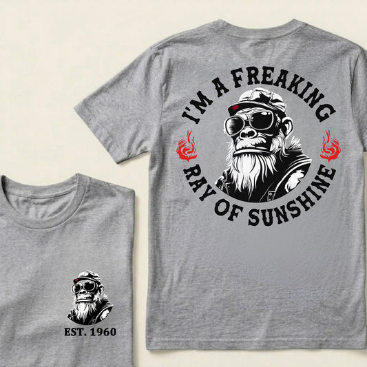 I'm A Freaking Ray Of Sunshine Custom Est.Year T-Shirt