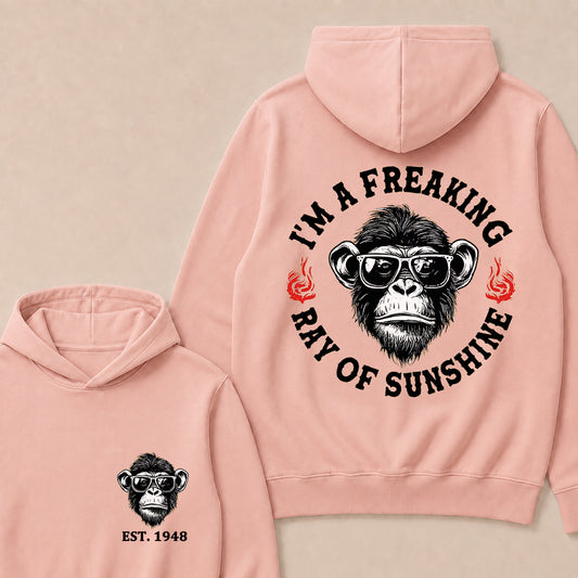 I'm A Freaking Ray Of Sunshine Custom Est.Year Hoodie