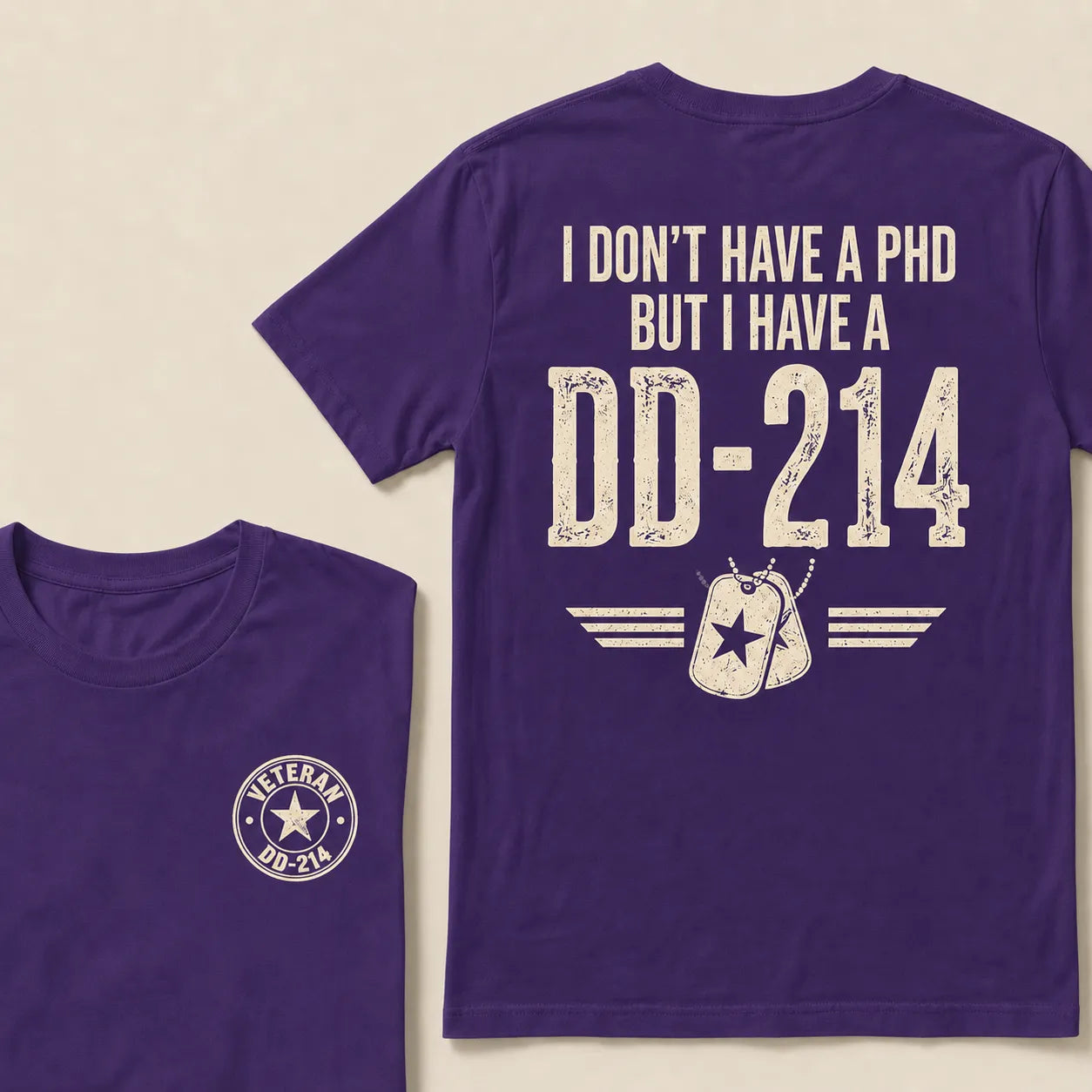 Veteran DD-214 Shirt For Men – Military Pride Graphic Tee For Retired Veterans