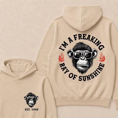 I'm A Freaking Ray Of Sunshine Custom Est.Year Hoodie