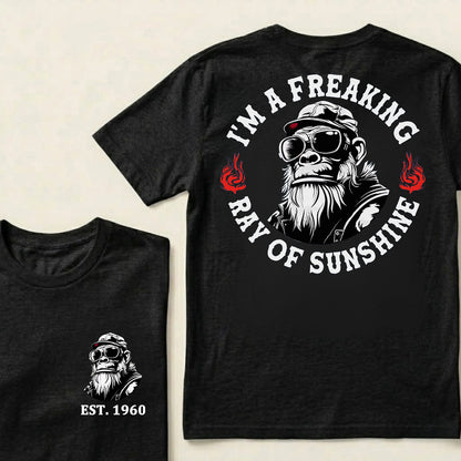 I'm A Freaking Ray Of Sunshine Custom Est.Year T-Shirt