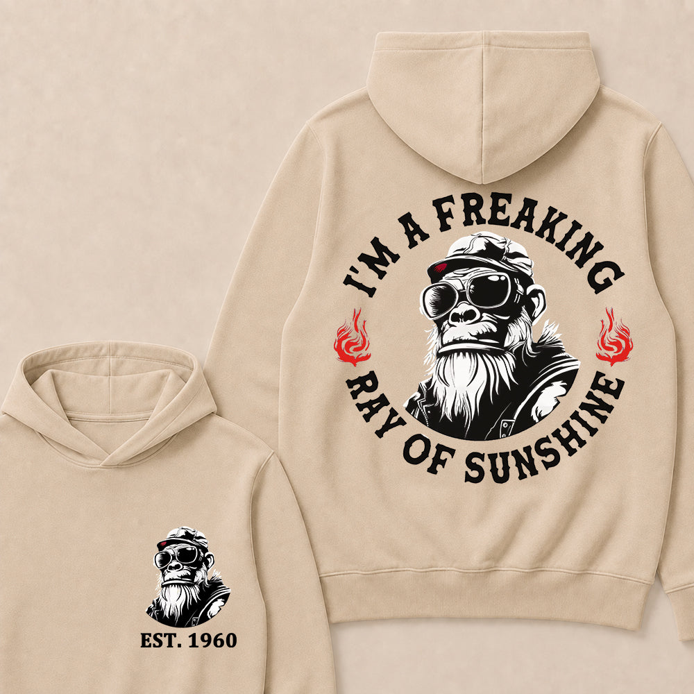 I'm A Freaking Ray Of Sunshine Custom Est.Year Hoodie