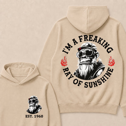I'm A Freaking Ray Of Sunshine Custom Est.Year Hoodie