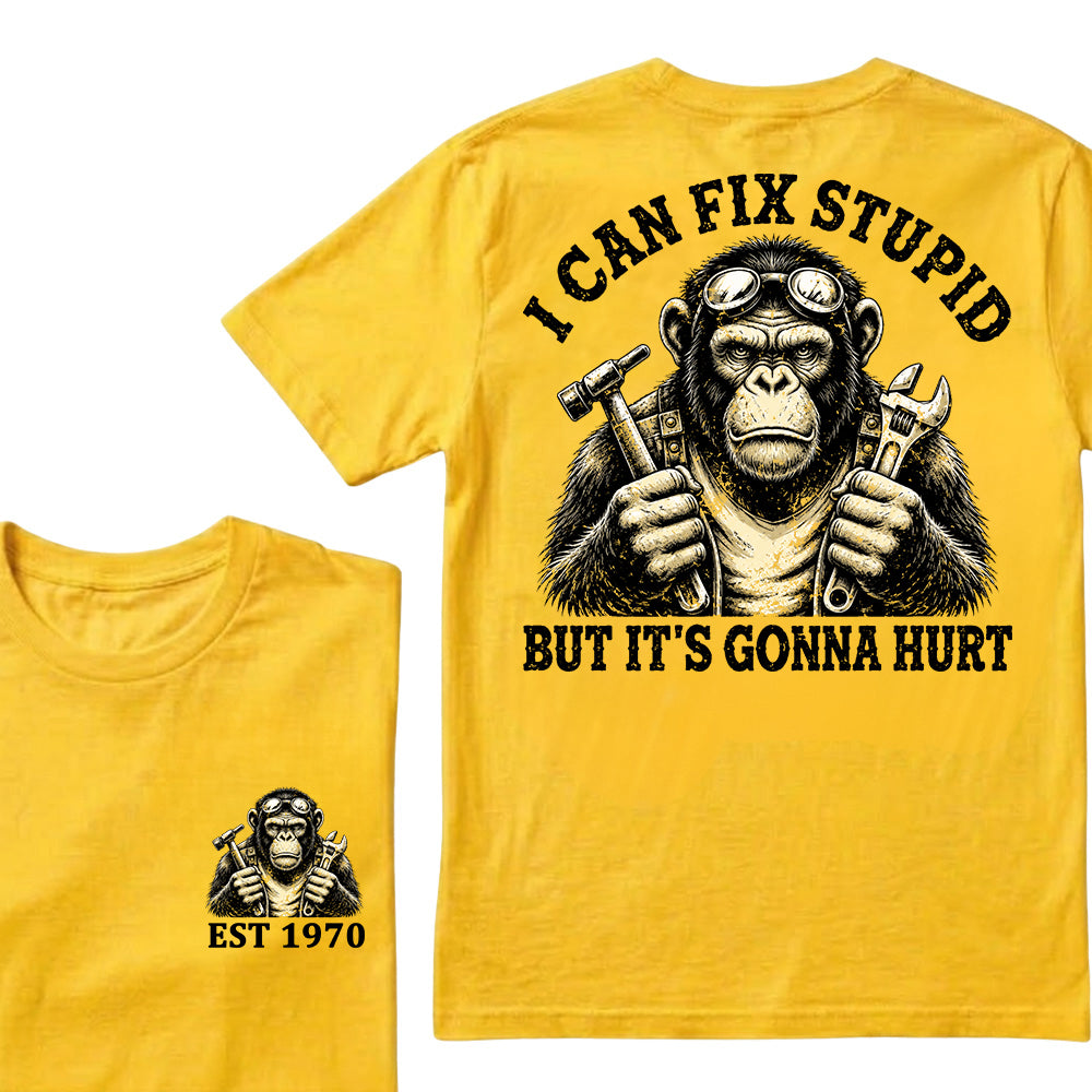I Can Fix Stupid But It's Gonna Hurt Custom Est.Year T-Shirt
