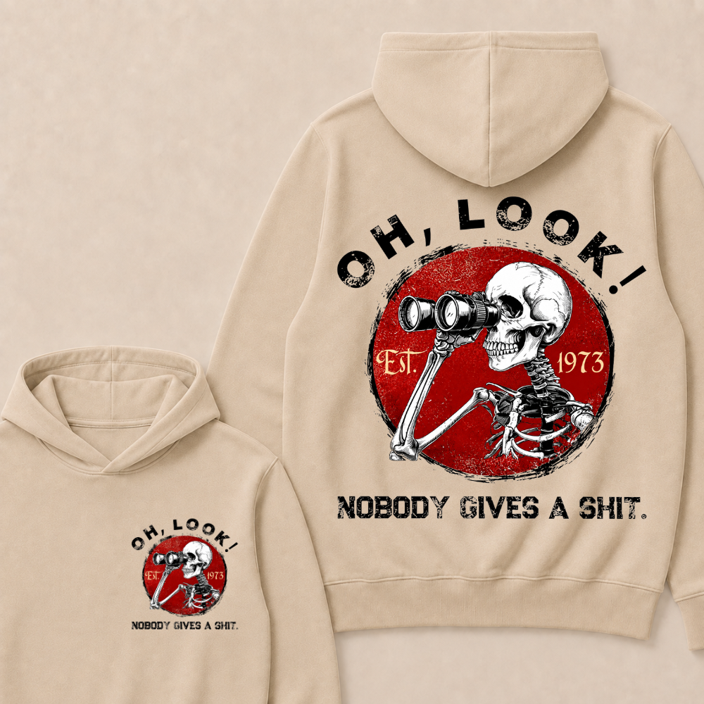 Custom Your Year Oh Look Nobody Gives A Shit EST.Year Hoodie