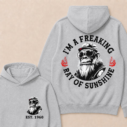 I'm A Freaking Ray Of Sunshine Custom Est.Year Hoodie