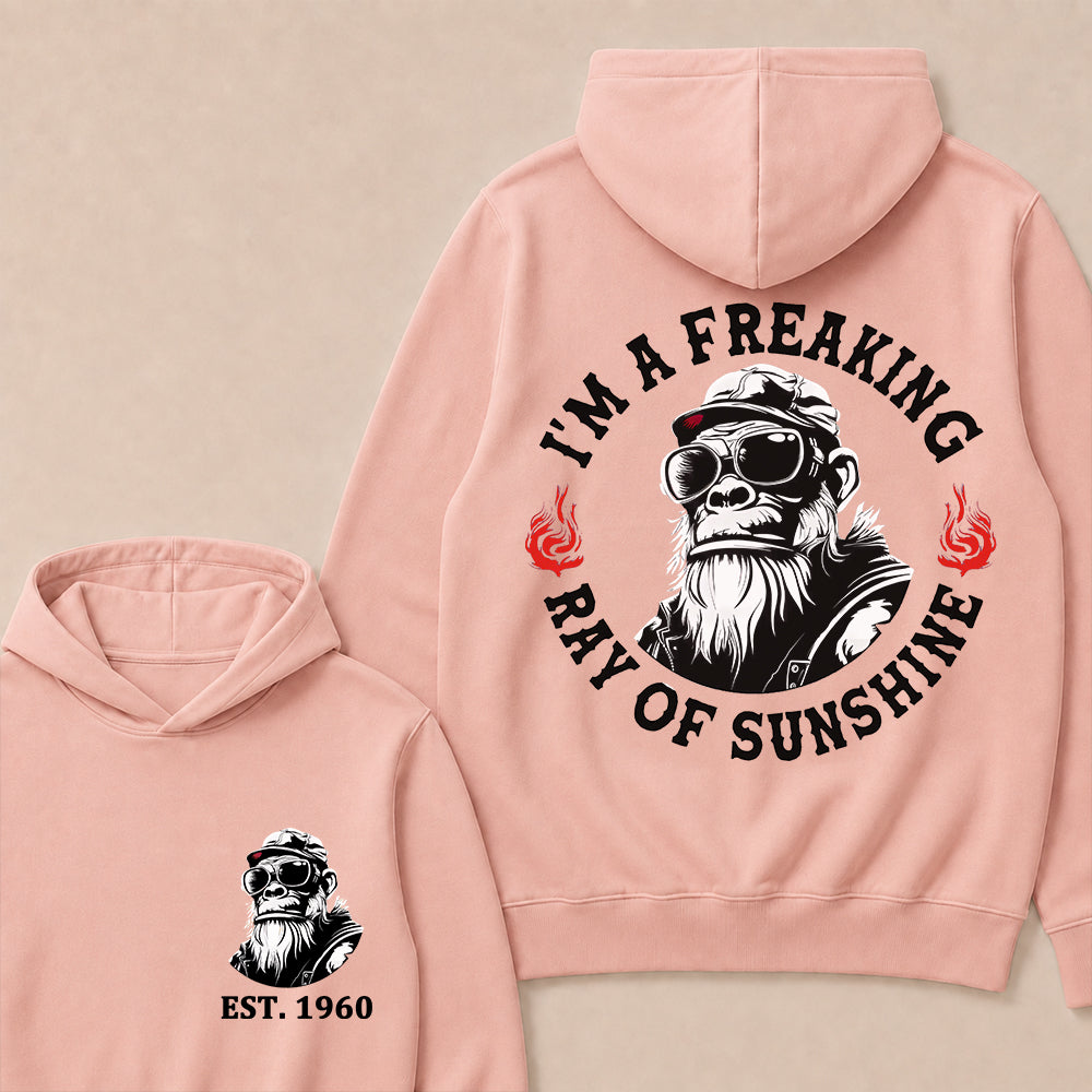 I'm A Freaking Ray Of Sunshine Custom Est.Year Hoodie