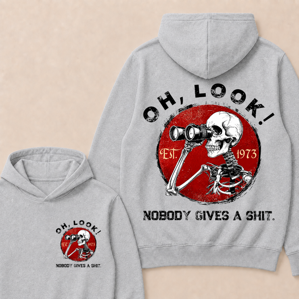 Custom Your Year Oh Look Nobody Gives A Shit EST.Year Hoodie