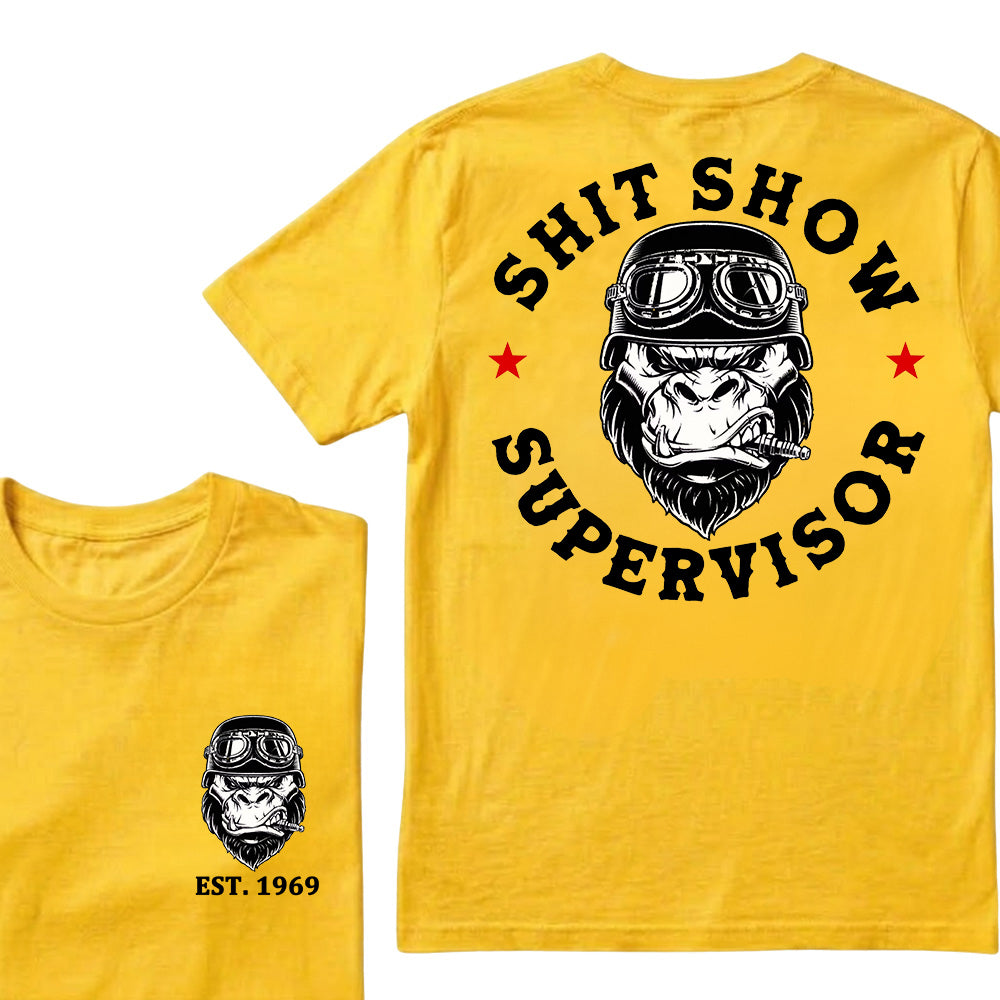 Shit Show Supervisor Custom Est.Year T-Shirt