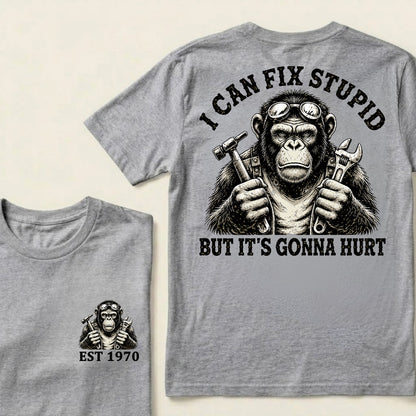 I Can Fix Stupid But It's Gonna Hurt Custom Est.Year T-Shirt