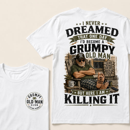 Grumpy Old Man Club T-Shirt – Funny Senior Humor Graphic Tee, Retirement Gift Shirt For Dad Husband Grandpa