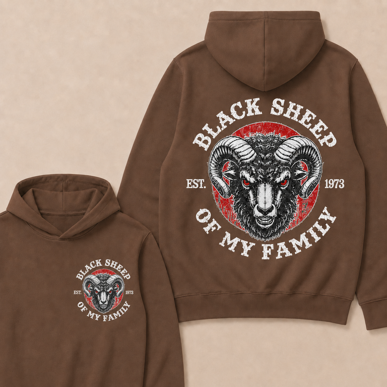 BLACK SHEEP OF MY FAMILY Custom Est.Year Hoodie