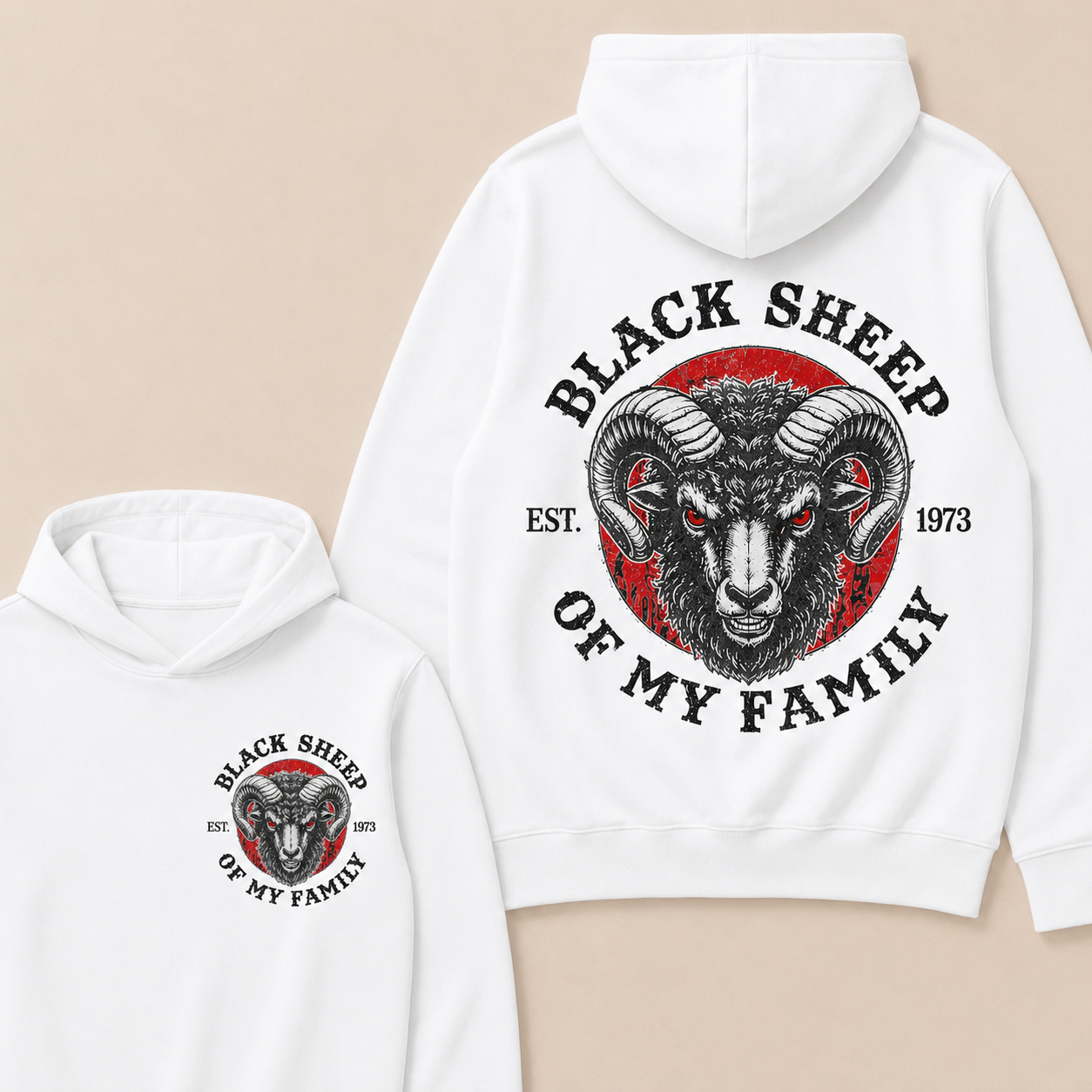 BLACK SHEEP OF MY FAMILY Custom Est.Year Hoodie