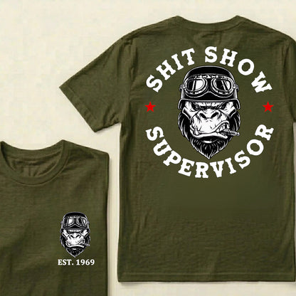 Shit Show Supervisor Custom Est.Year T-Shirt