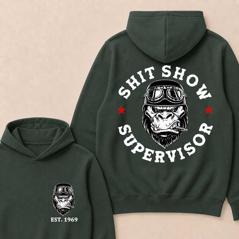 Shit Show Supervisor Custom Est.Year Hoodie