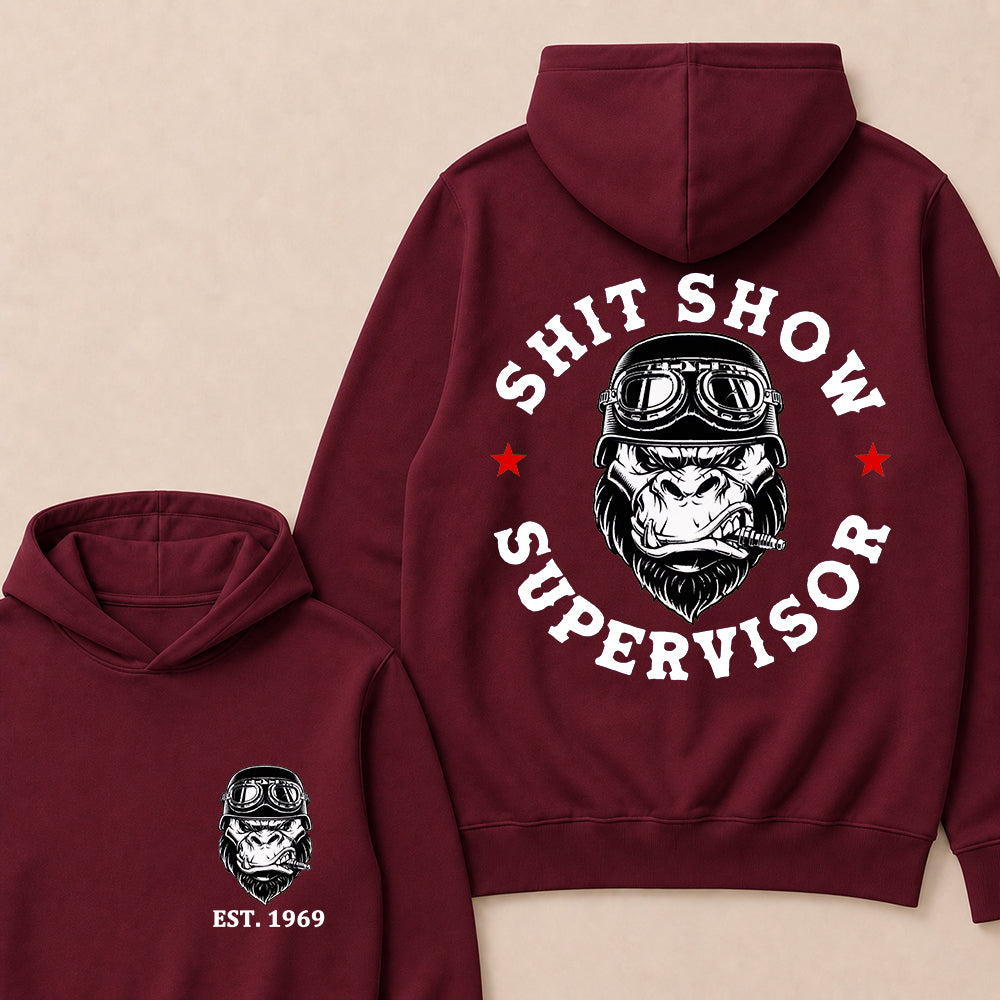 Shit Show Supervisor Custom Est.Year Hoodie