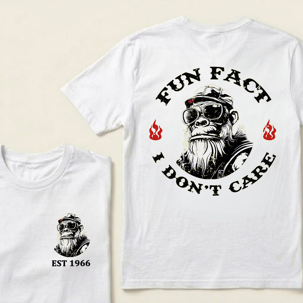 Fun Fact I Don't Care Custom Est.Year T-Shirt