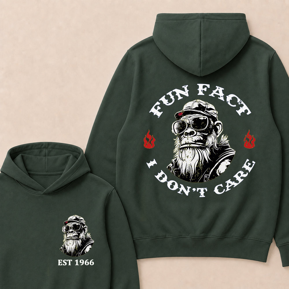 Fun Fact I Don't Care Custom Est.Year Hoodie