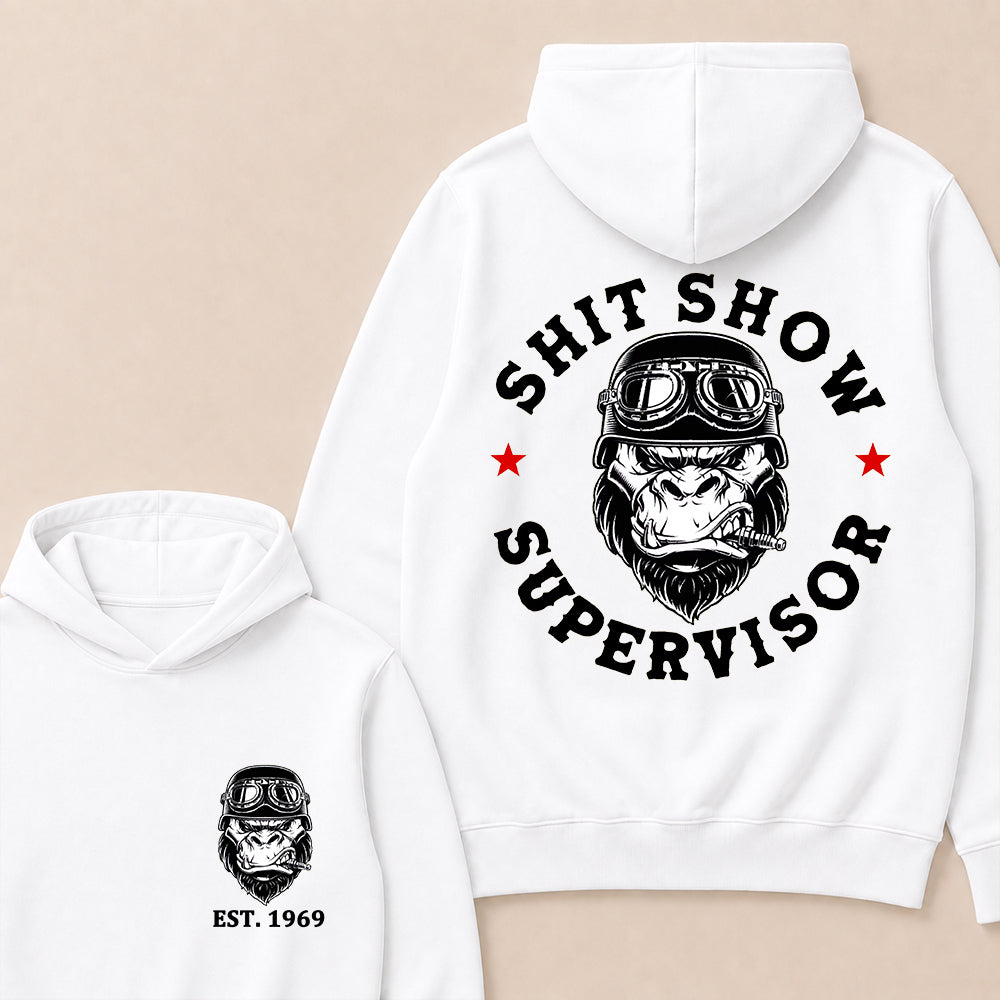 Shit Show Supervisor Custom Est.Year Hoodie