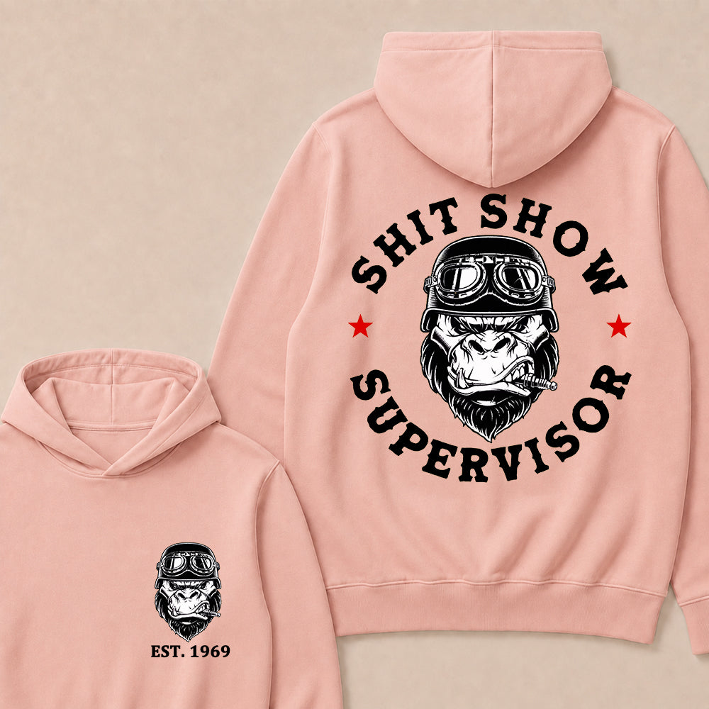 Shit Show Supervisor Custom Est.Year Hoodie
