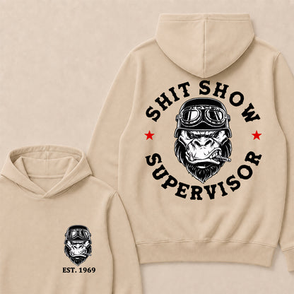 Shit Show Supervisor Custom Est.Year Hoodie