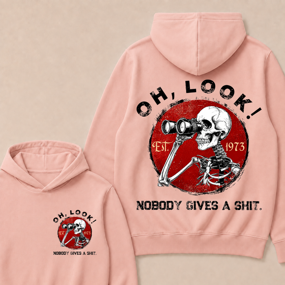 Custom Your Year Oh Look Nobody Gives A Shit EST.Year Hoodie