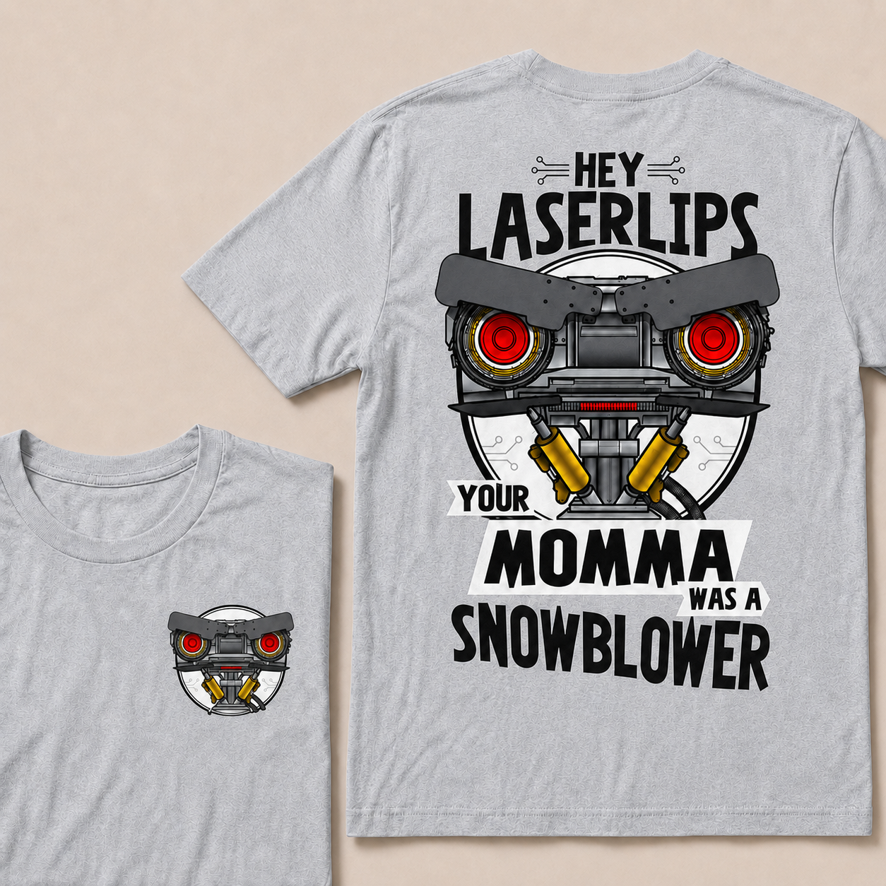 Short Circuit Shirt, Hey Laser Lip Your Mama Was A Snowblower Tee, Classic 80s Movie T-Shirt, Gift For Her