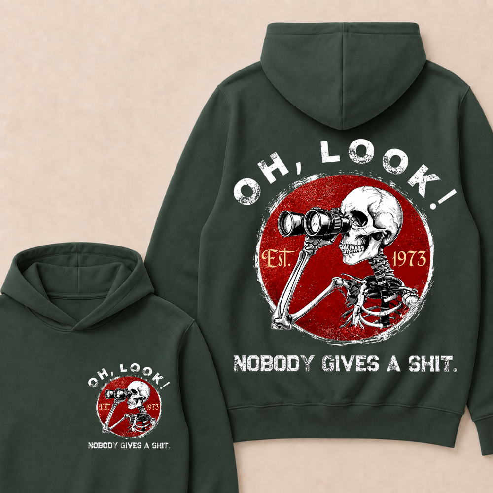 Custom Your Year Oh Look Nobody Gives A Shit EST.Year Hoodie