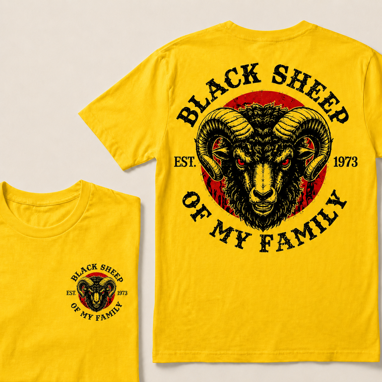 BLACK SHEEP OF MY FAMILY Custom Est.Year T-Shirt