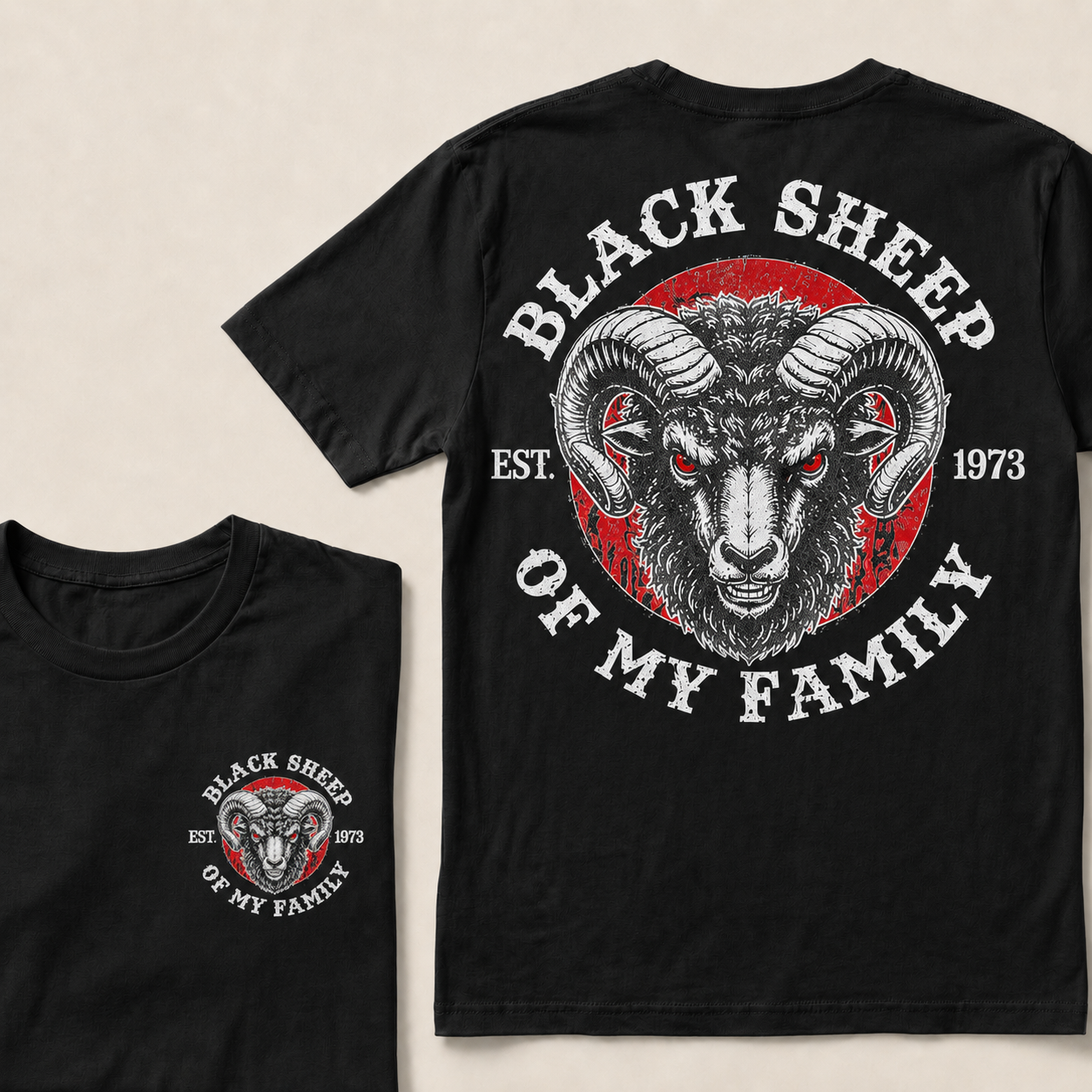 BLACK SHEEP OF MY FAMILY Custom Est.Year T-Shirt
