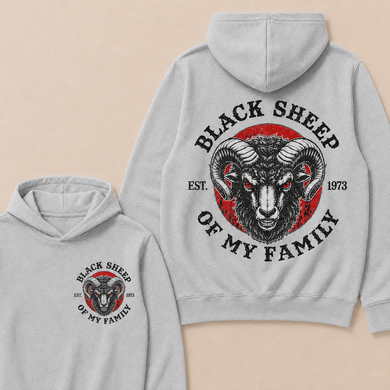 BLACK SHEEP OF MY FAMILY Custom Est.Year Hoodie