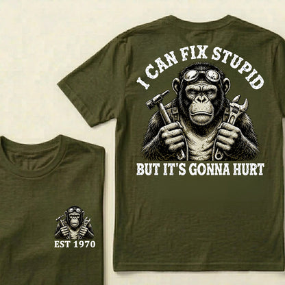 I Can Fix Stupid But It's Gonna Hurt Custom Est.Year T-Shirt
