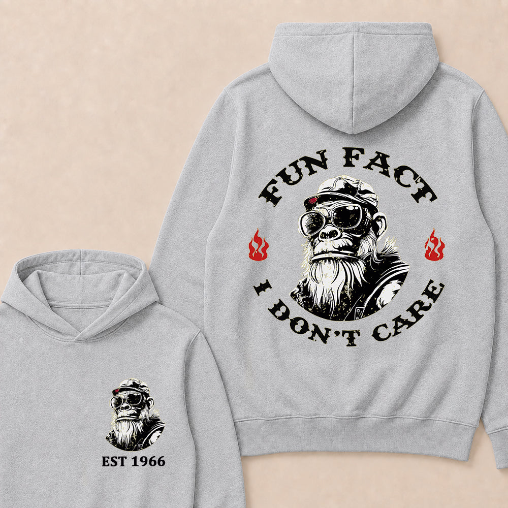 Fun Fact I Don't Care Custom Est.Year Hoodie