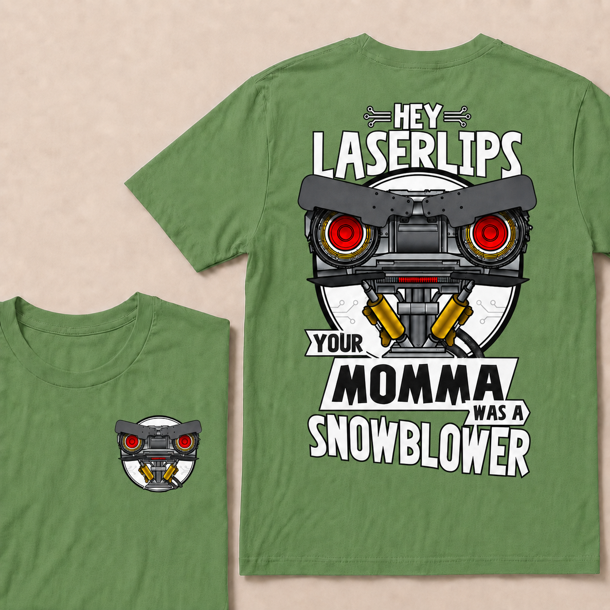 Short Circuit Shirt, Hey Laser Lip Your Mama Was A Snowblower Tee, Classic 80s Movie T-Shirt, Gift For Her