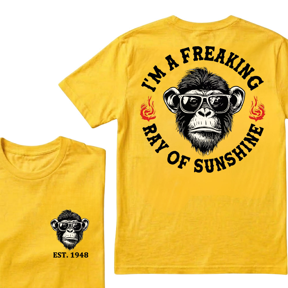 I'm A Freaking Ray Of Sunshine Custom Est.Year T-Shirt