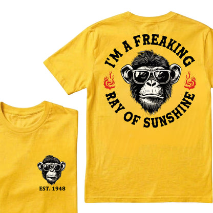 I'm A Freaking Ray Of Sunshine Custom Est.Year T-Shirt