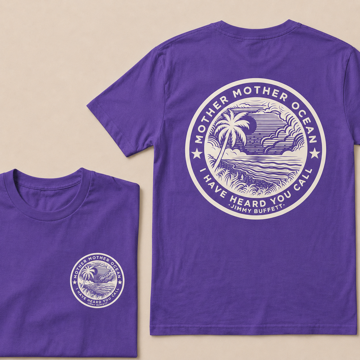 "Mother Mother Ocean I Have Heard You Call" T-Shirt - Jimmy Buffett Fan Tee